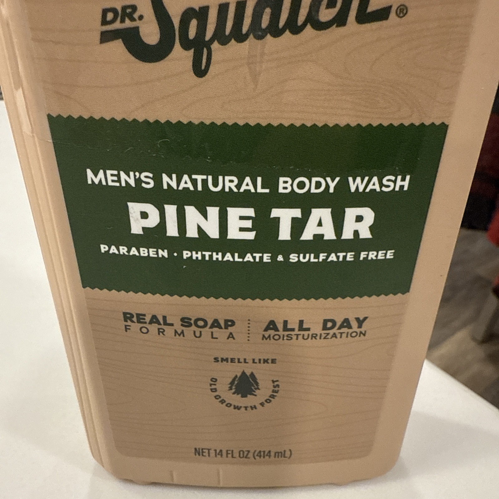 Dr. Squatch Men’s Natural Body Wash Pine Tar 14 Fl Oz
