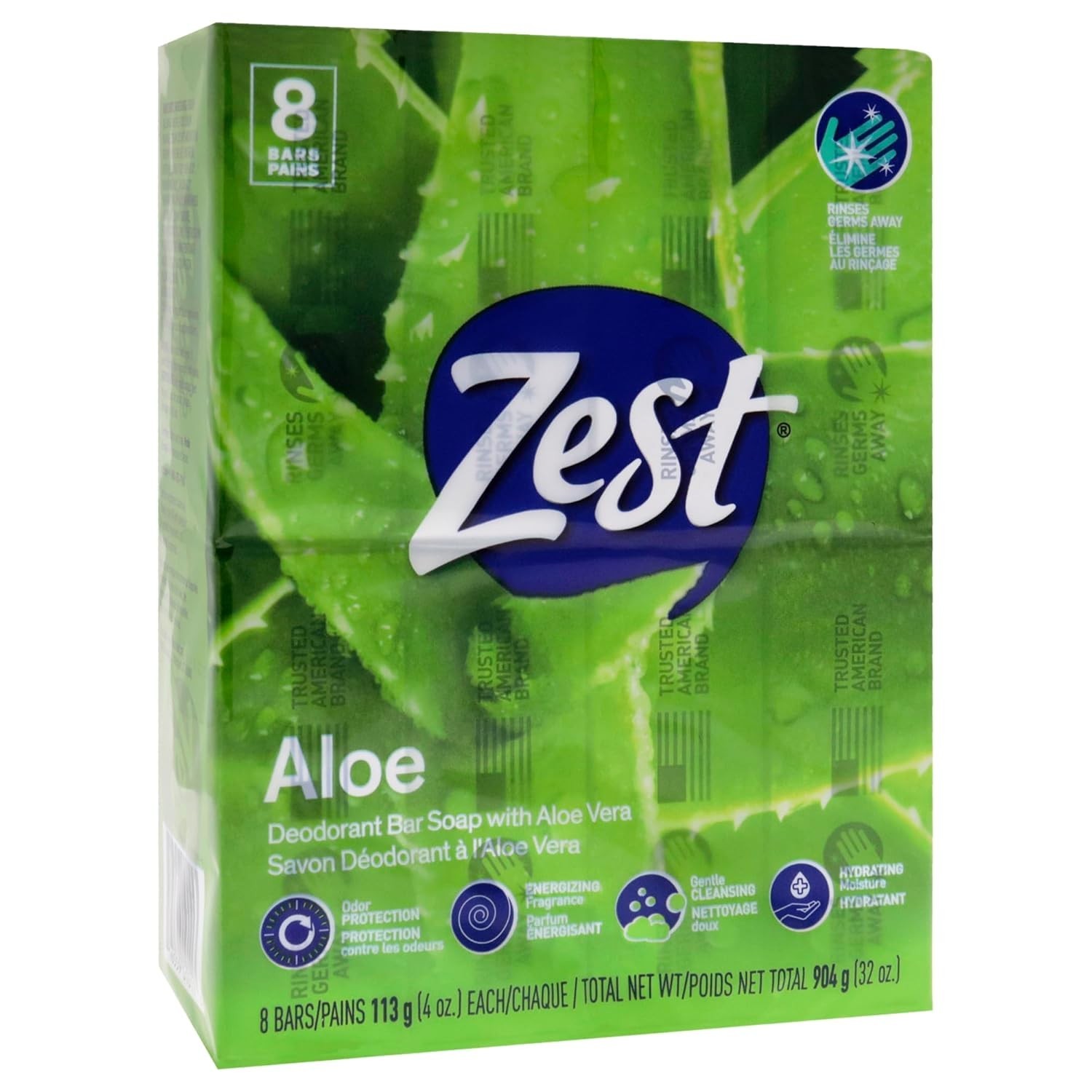 Soothing Fresh Aloe Soap – 8-Pack, 4oz Each for a Refreshing Bath Experience