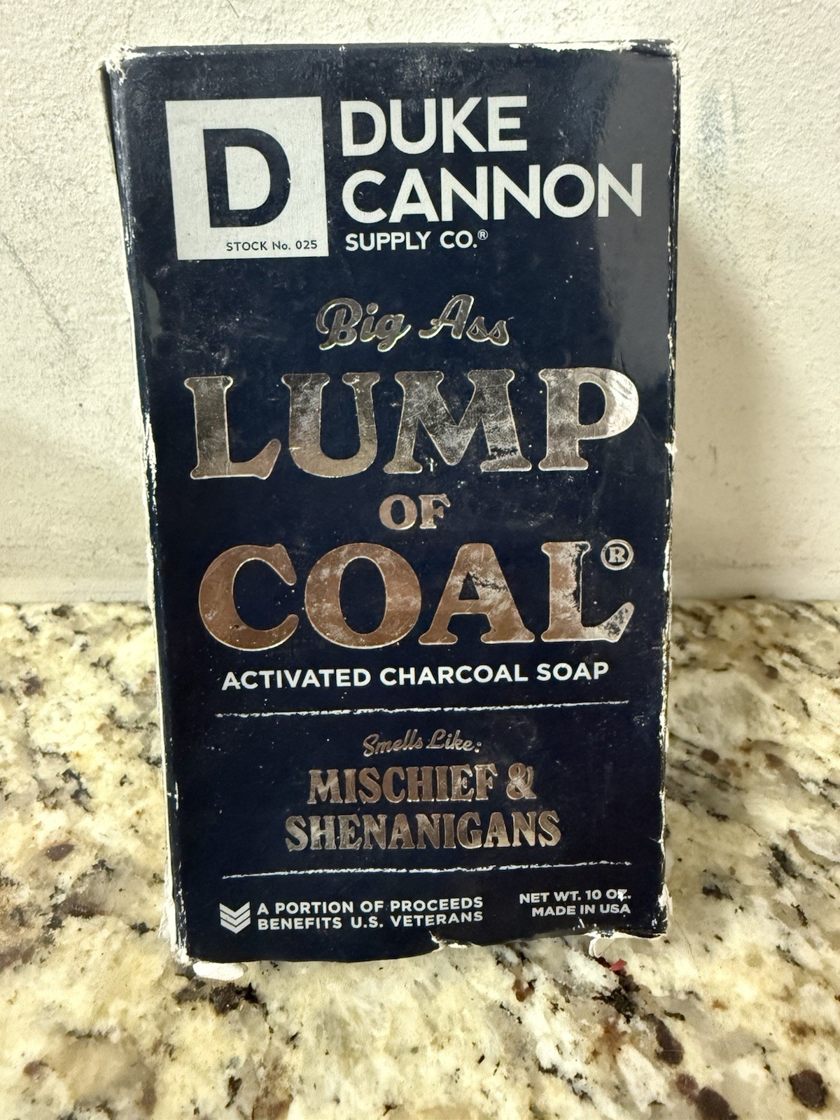 Duke Cannon Big Ass Lump Of Coal Bar Soap 10 oz Activated Charcoal New
