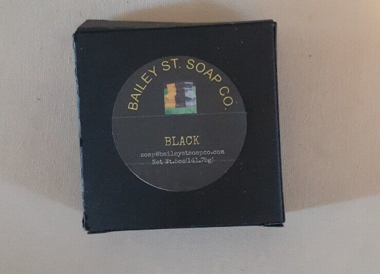 Handmade Black Cold Processed Soap Bar -Free Shipping