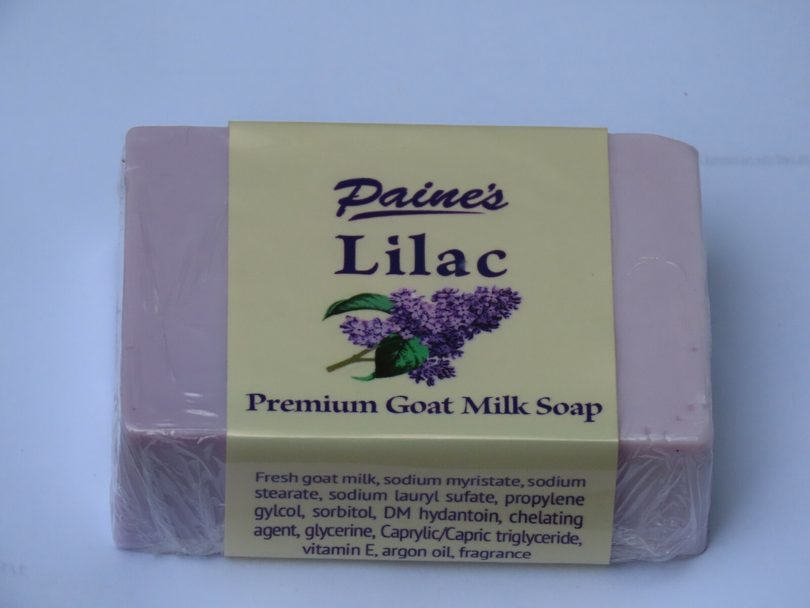 Paine’s LILAC Premium Goat Milk Soap 4.5 oz bar fresh Maine made all natural