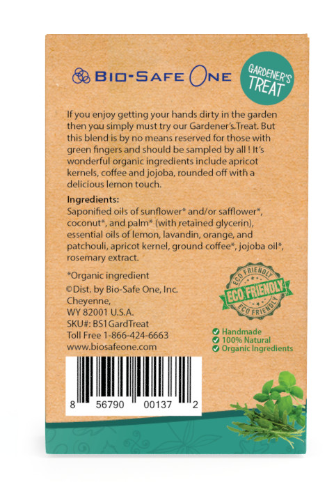Bio-Safe One, Inc. – Gardener’s Treat Natural Organic Soap Bar 4 oz