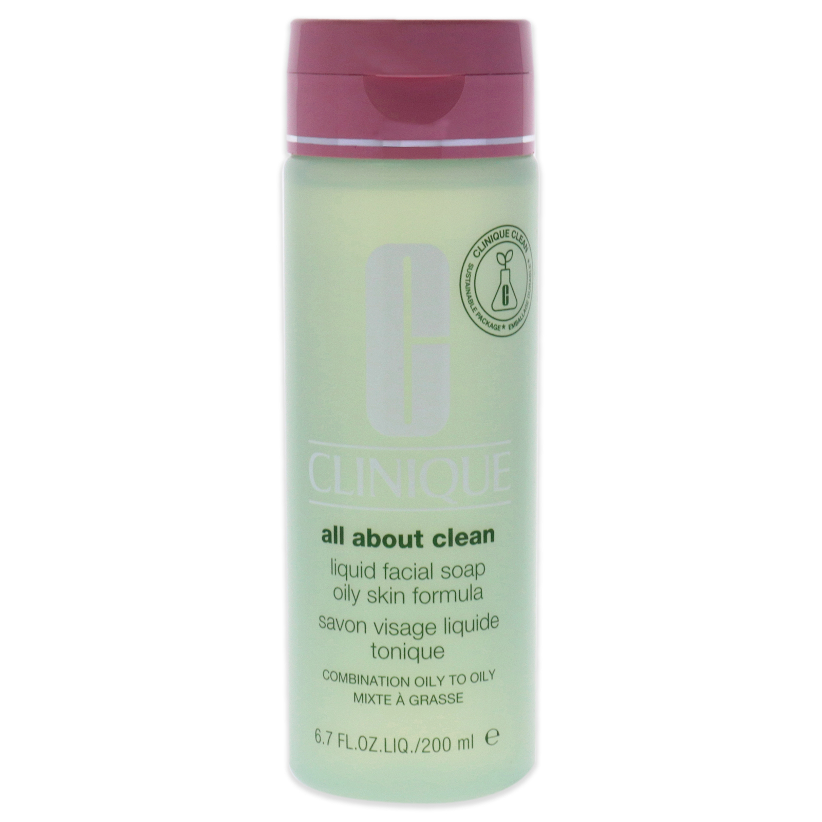 Liquid Facial Soap Oily Skin Formula by Clinique for Unisex – 6.7 oz Soap