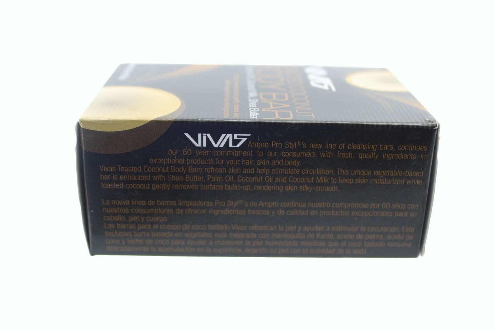 Bar Soap Vivas by Ampro Toasted Coconut Body Bar 4.25 oz 4 Pack