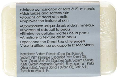 One With Nature Dead Sea Mineral Salt Soap with Shea Butter 7 Ounce Bar