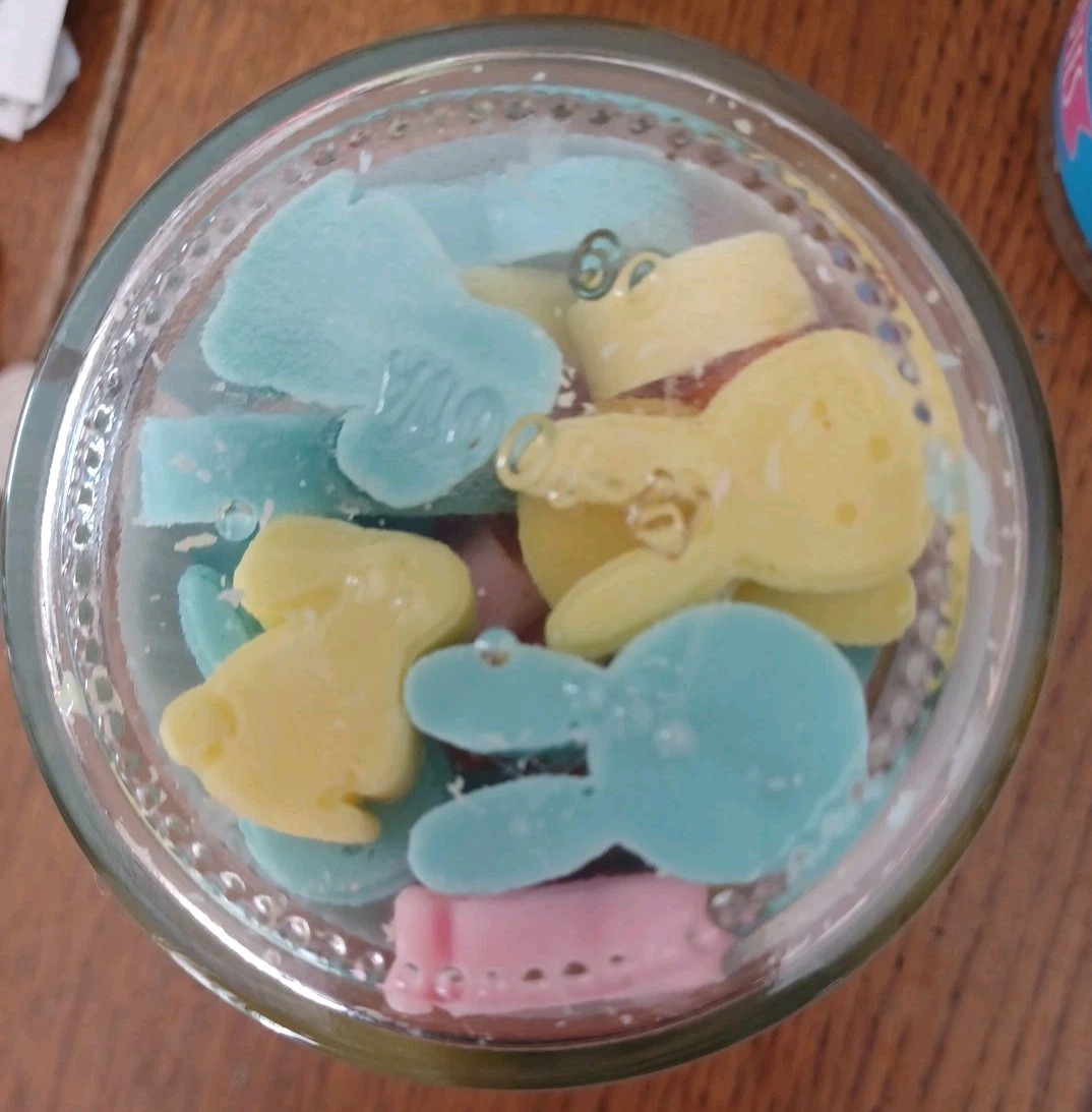 New Happy Hippo Pastel Soap Minis Bunny Buddies Glass Jar Mini Savon Scented