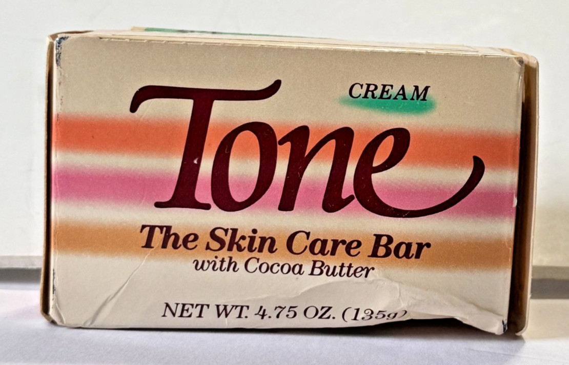 Vintage Tone Cream Skin Care Bar With Cocoa Butter 4.75 Oz New In Box