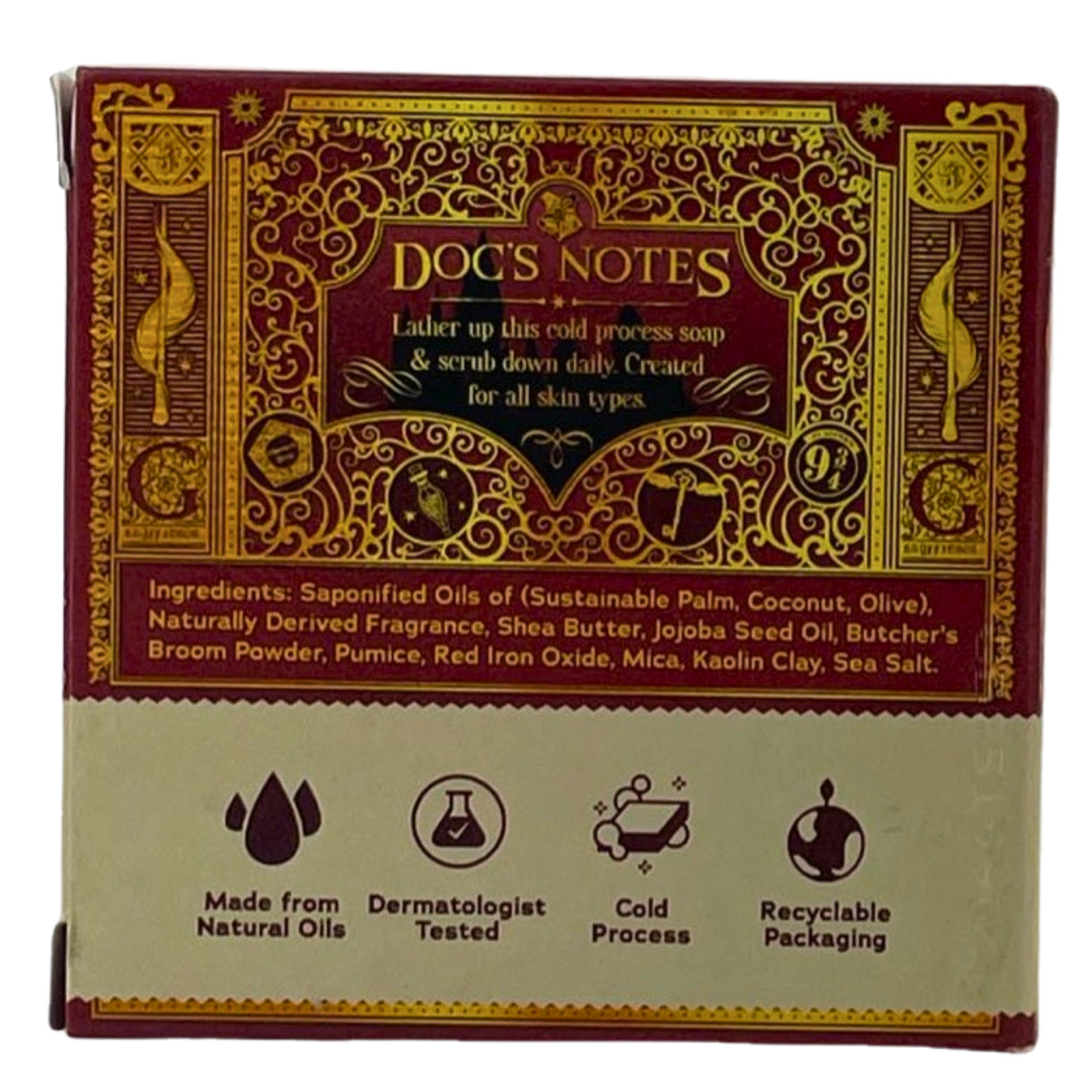 Dr. Squatch Harry Potter The Chosen One Natural Men’s Soap Bar Medium Grit 5 oz