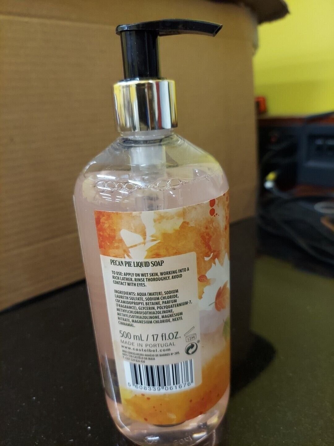 Alma Lusa Portugal Pecan Pie Liquid Soap 17 Oz brand new