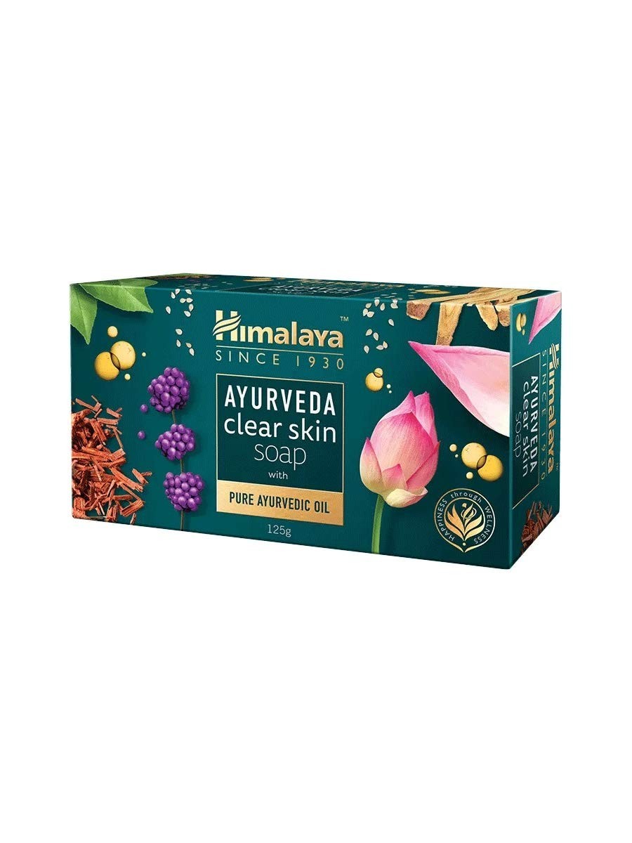 Himalaya Clear Skin Ayurvedic Soap 125g Pack of 4 Herbal Bathing Soap
