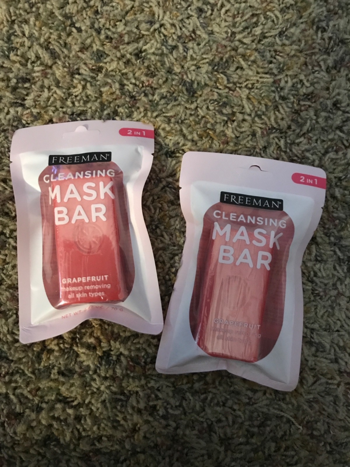 Freeman Cleansing Mask Bar Grapefruit 2.47 oz 2 pack