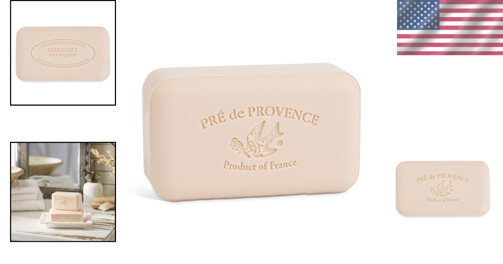Luxurious Moisturizing Coconut Soap – Artisanal Shea Butter Bar, 5.3 Oz