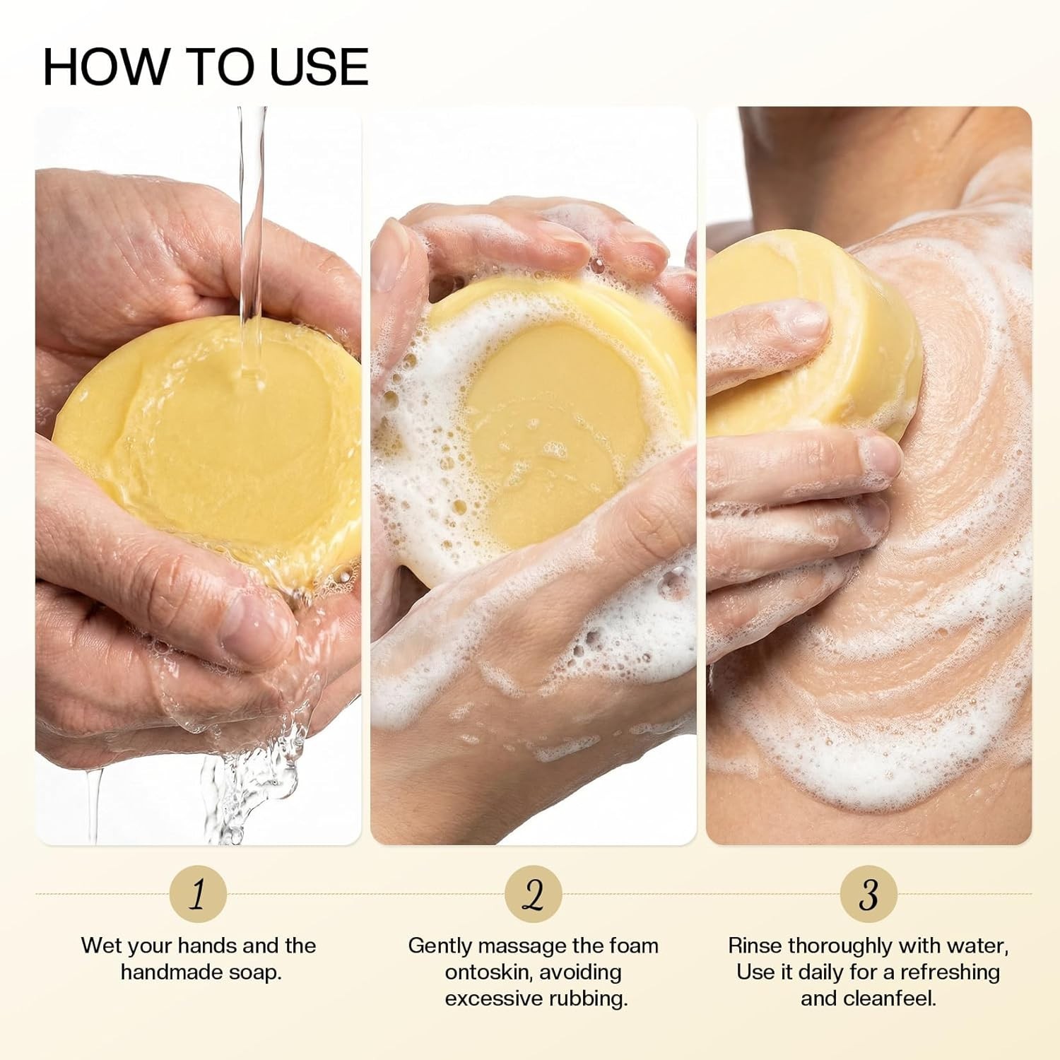 Moisturizing Beef Tallow Soap for Men & Women – Ideal for Dry and Sensitive Skin