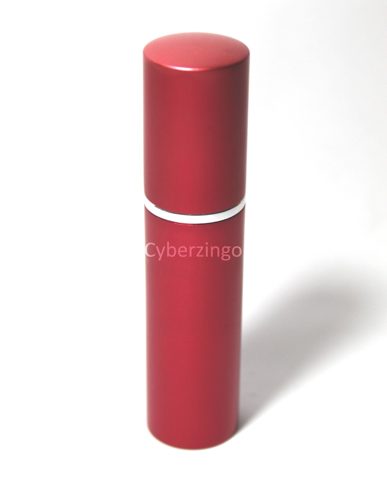 10 ML 3.75 Inch Perfume Spray Fragrance Bottle Red Aluminum Shell Purse Size