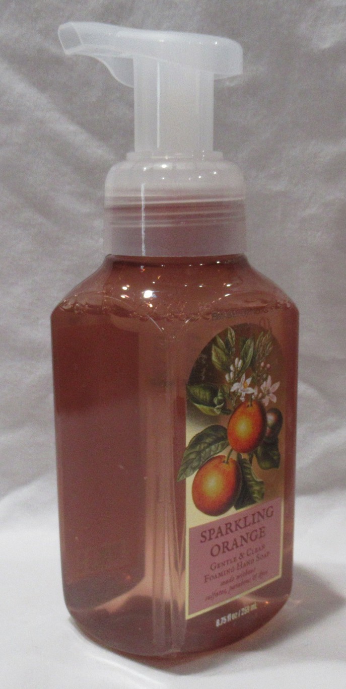 Bath & Body Works Gentle & Clean Foaming Hand Soap Lot Set of 2 SPARKLING ORANGE