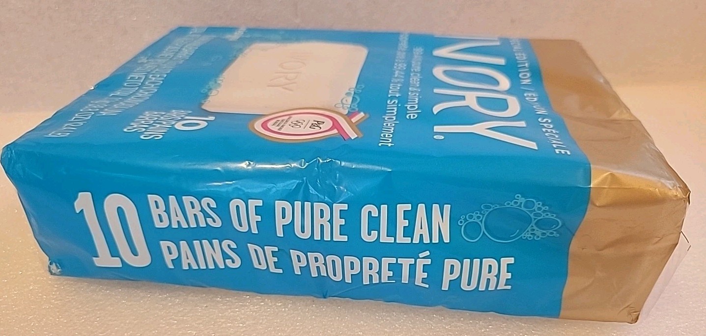 Original Ivory Bar 10 Soap 99.44% Pure Clean & Simple Special Edition