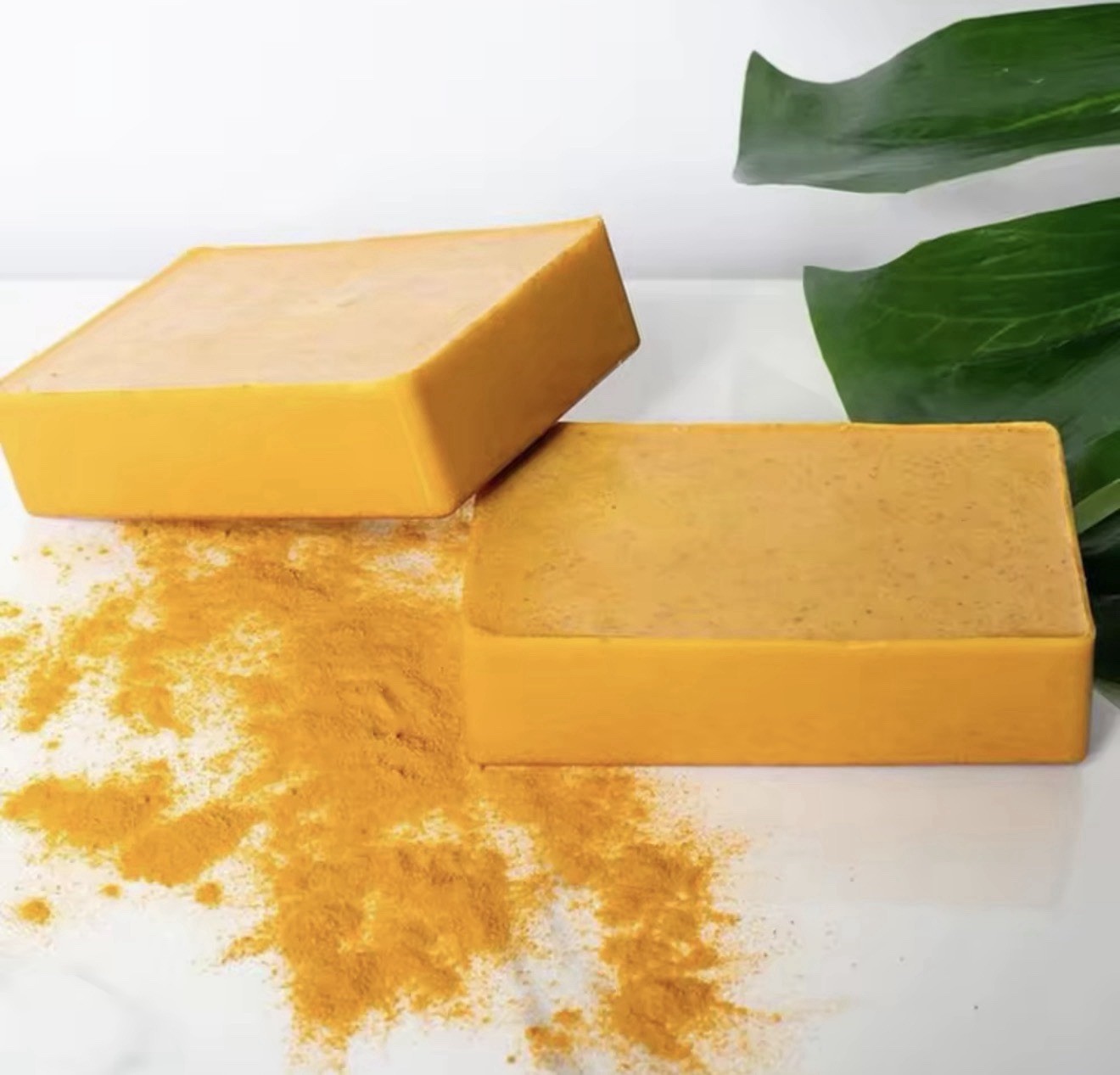 Homemade Tumeric Lemon Kojic Acid Soap Skin Whitening, Dark Spot Removal