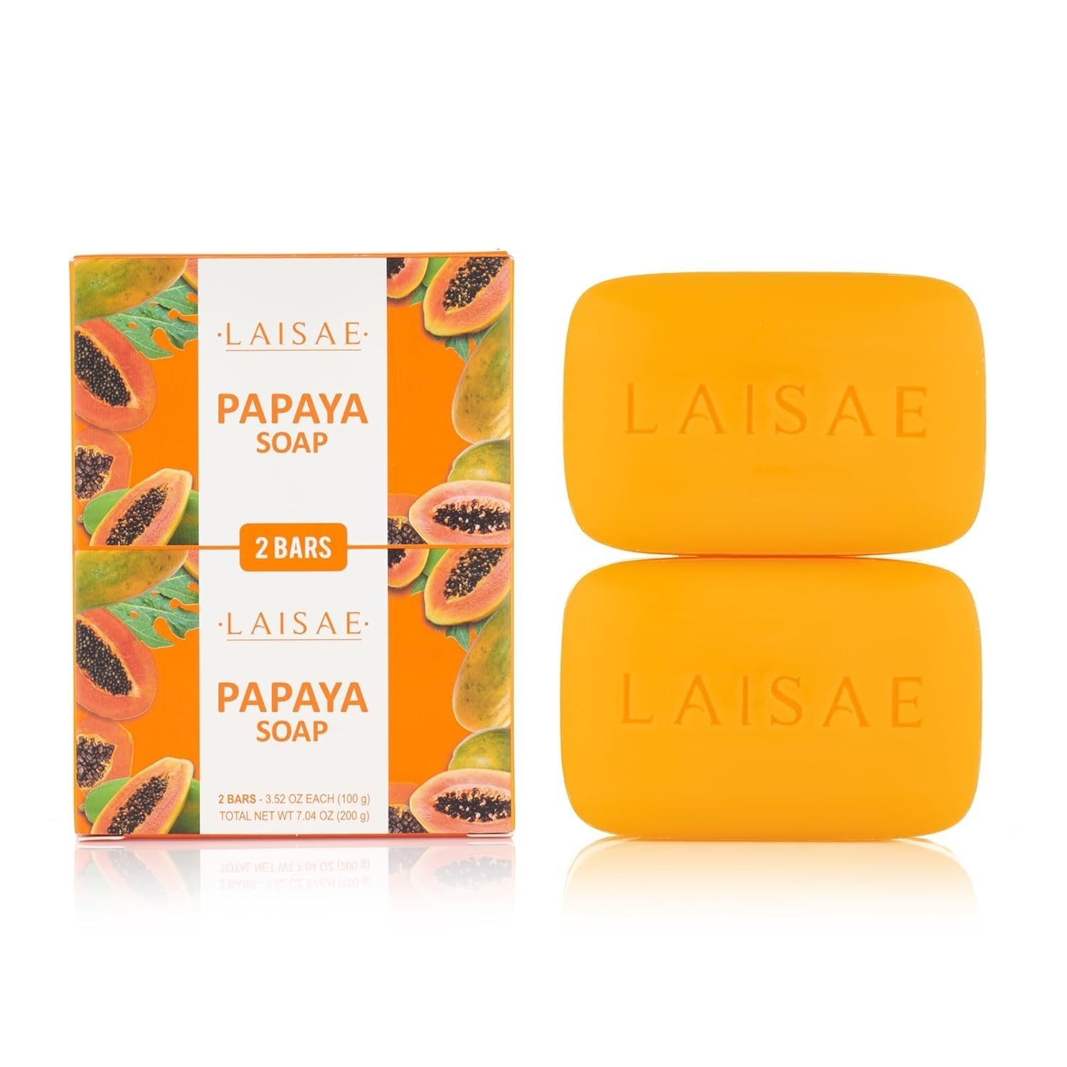 Niacinamide Papaya Soap for Even Skin Tone – 2 Bars, 3.52 oz