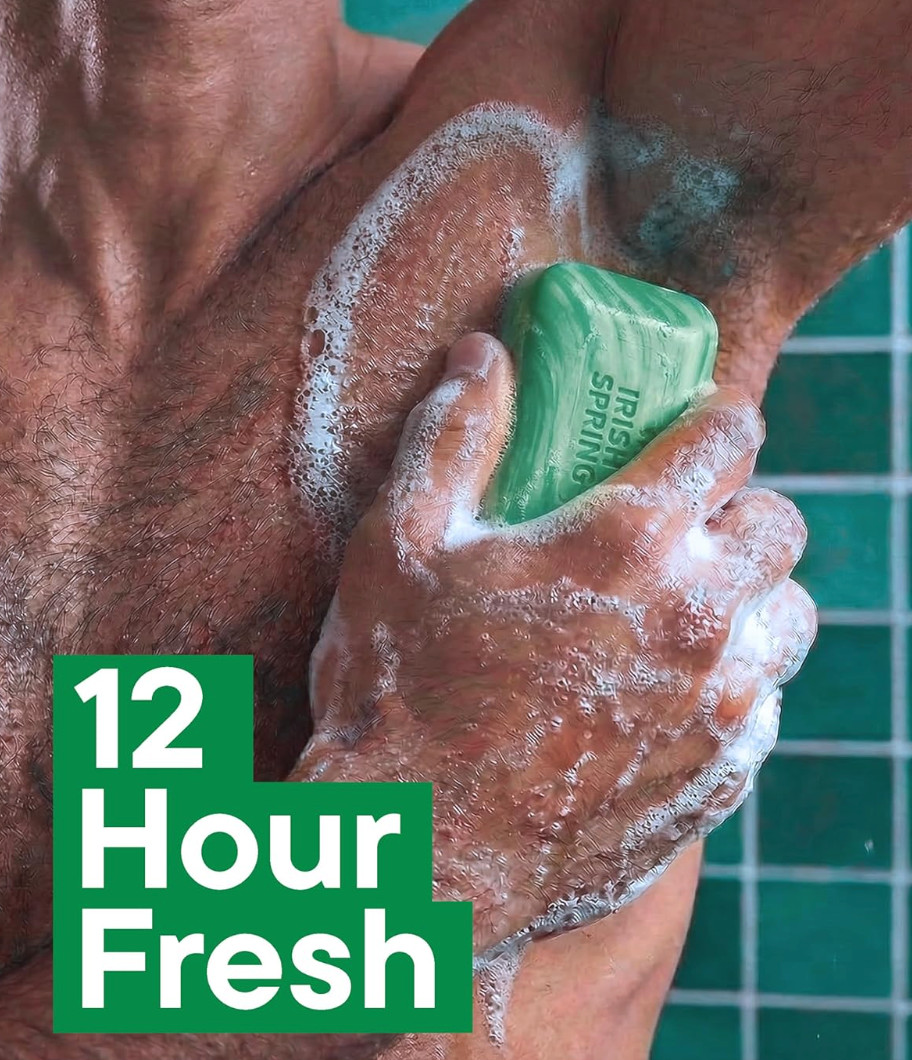Irish Spring Original Clean 12HR Fresh Deodorant Soap ***4.5oz*** (127g)