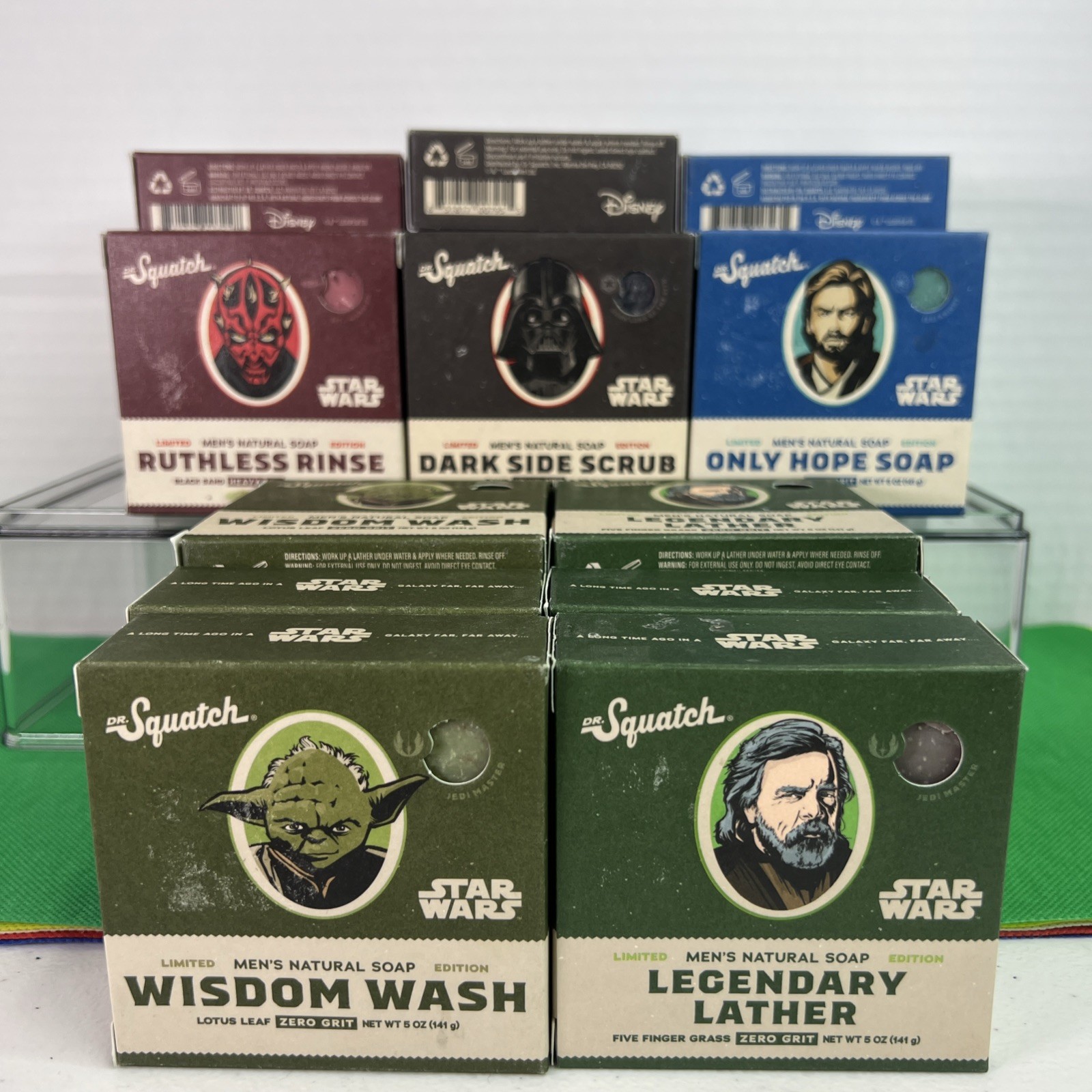 DR. Squatch Limited Edition Star Wars Soap, Zero & Heavy Grit (5Bars) 5 OZ Bars