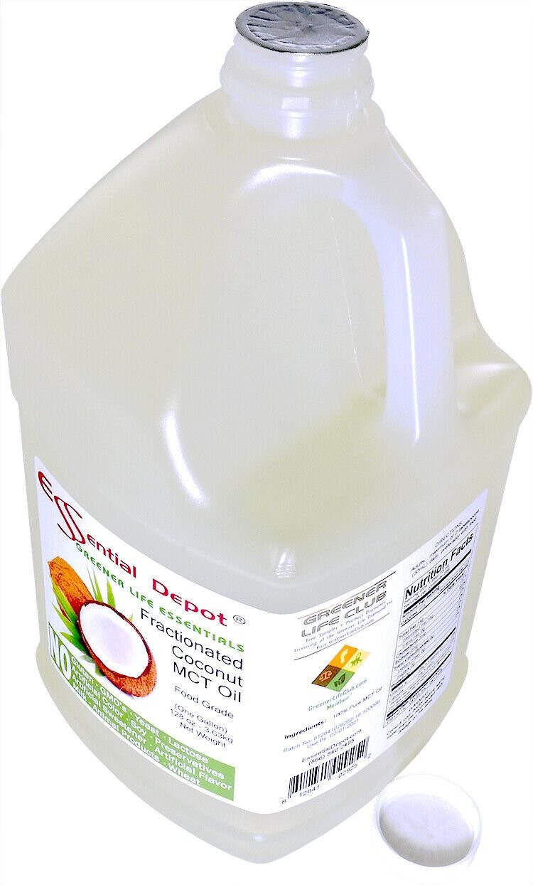 Coconut Oil (fractionated) – 1 Gallon – Finest Quality