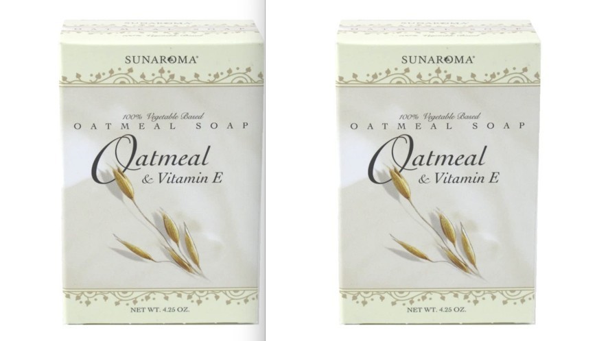 Sunaroma Soap Oatmeal & Vitamin E Bar 4.25 Ounce Boxed (Pack of 2)
