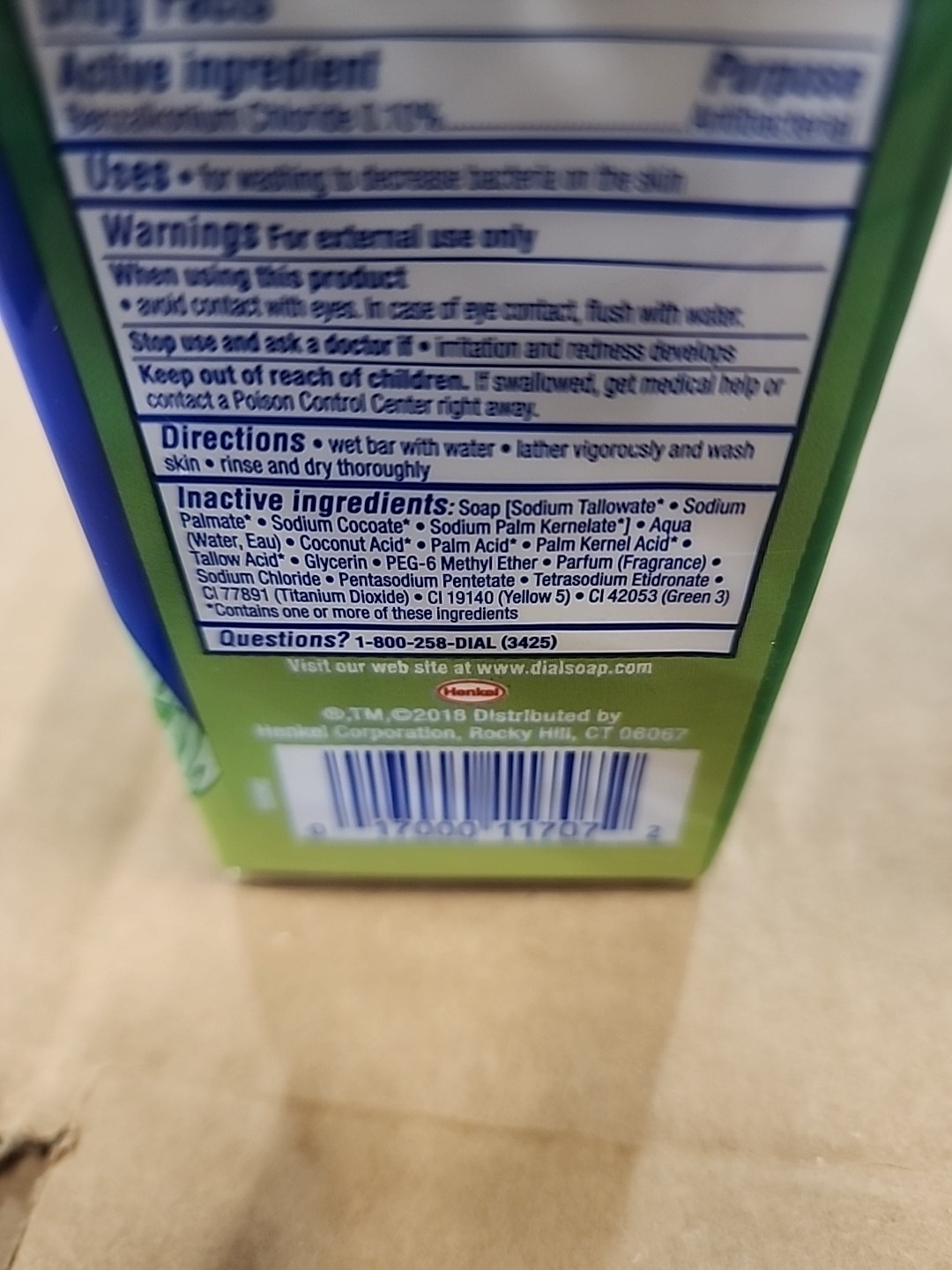 Dial Antibacterial Bar Soap Mountain Fresh Deodorant 3.2oz (6 Pack) DISCONTINUED