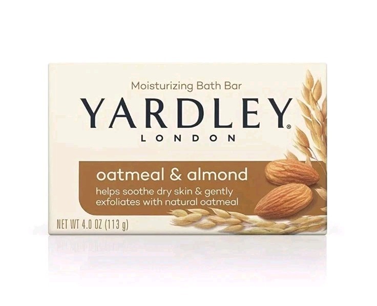 NEW! YARDLEY LONDON (4.0 Oz.) 113g ●OATMEAL & ALMOND● Nourishing Bath Bar🫧