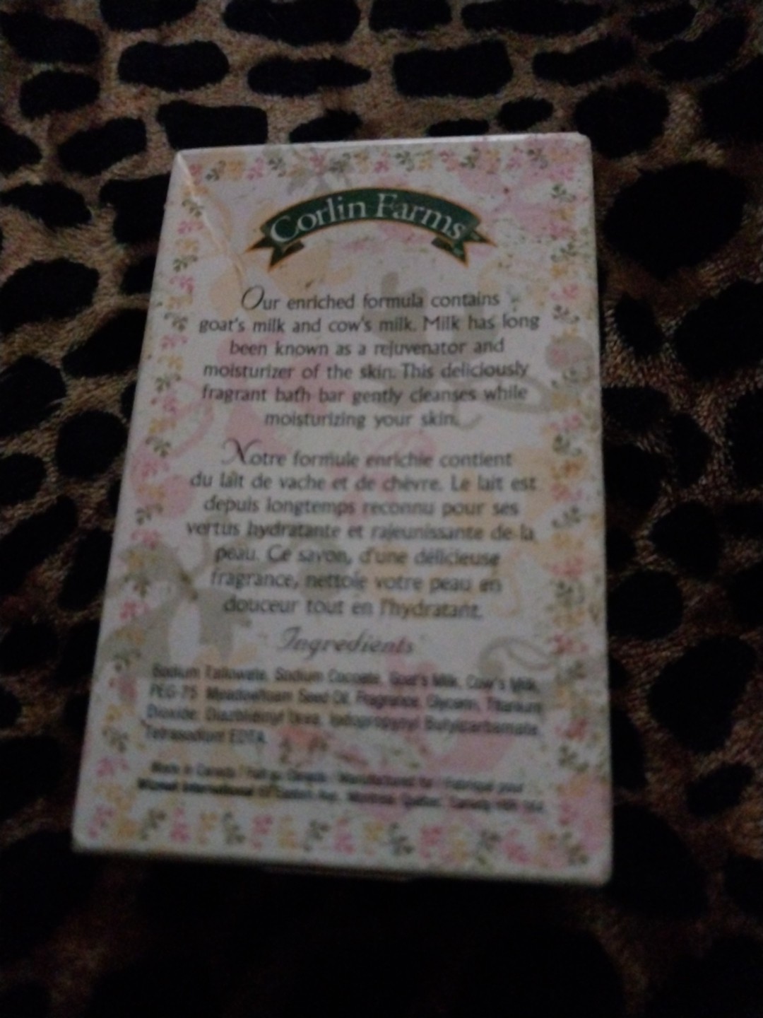Corlin Farms Original Milk Soap Savon au Lait Original