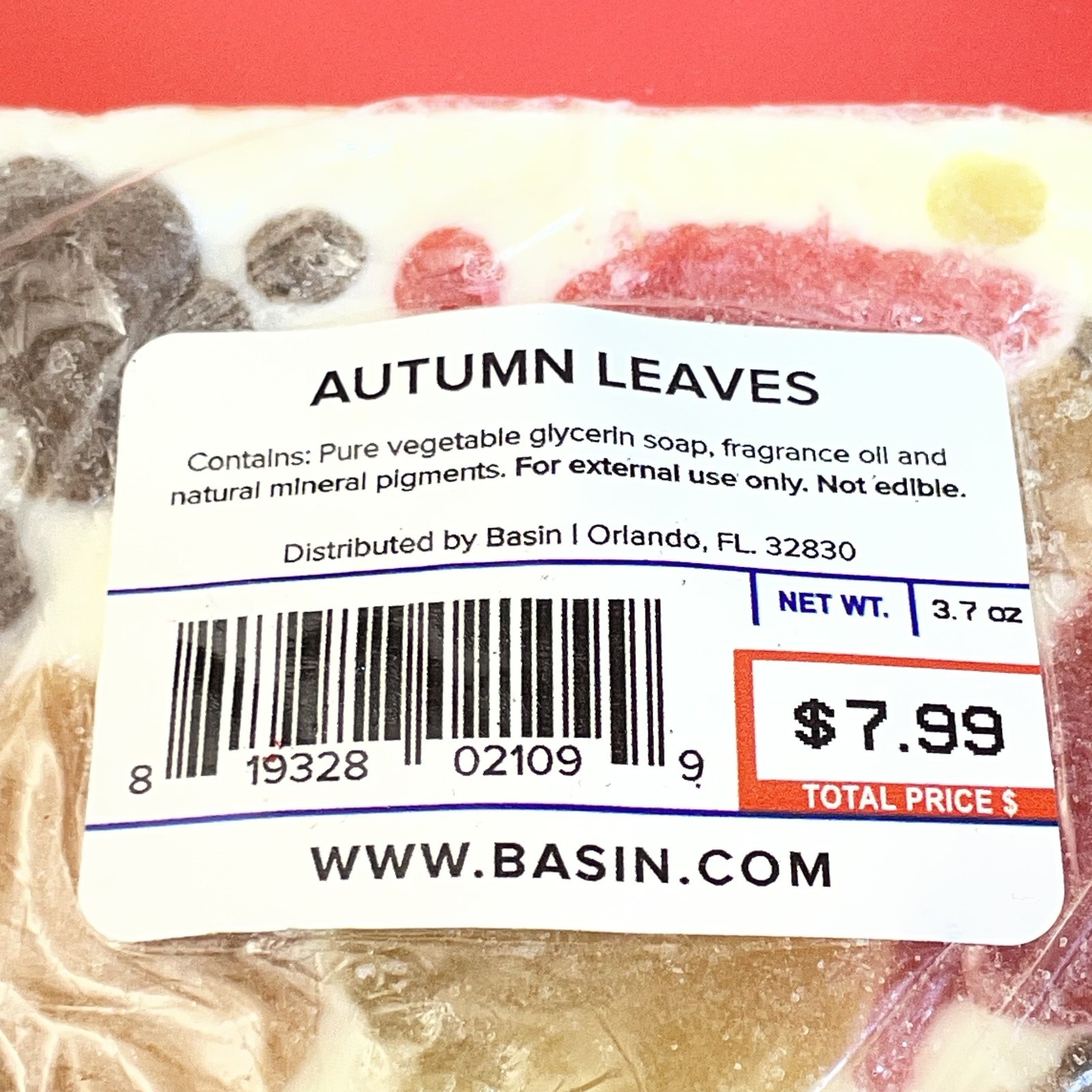 AUTUMN LEAVES BASIN SOAP BAR