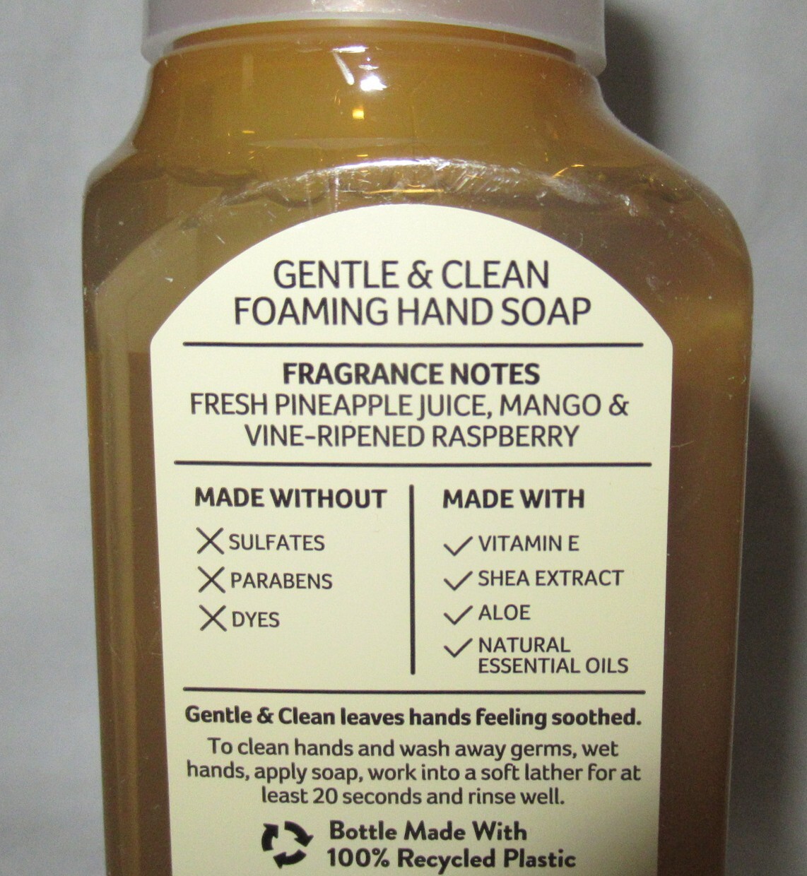 Bath & Body Works Gentle & Clean Foaming Soap Set 2 PINEAPPLE MANGO