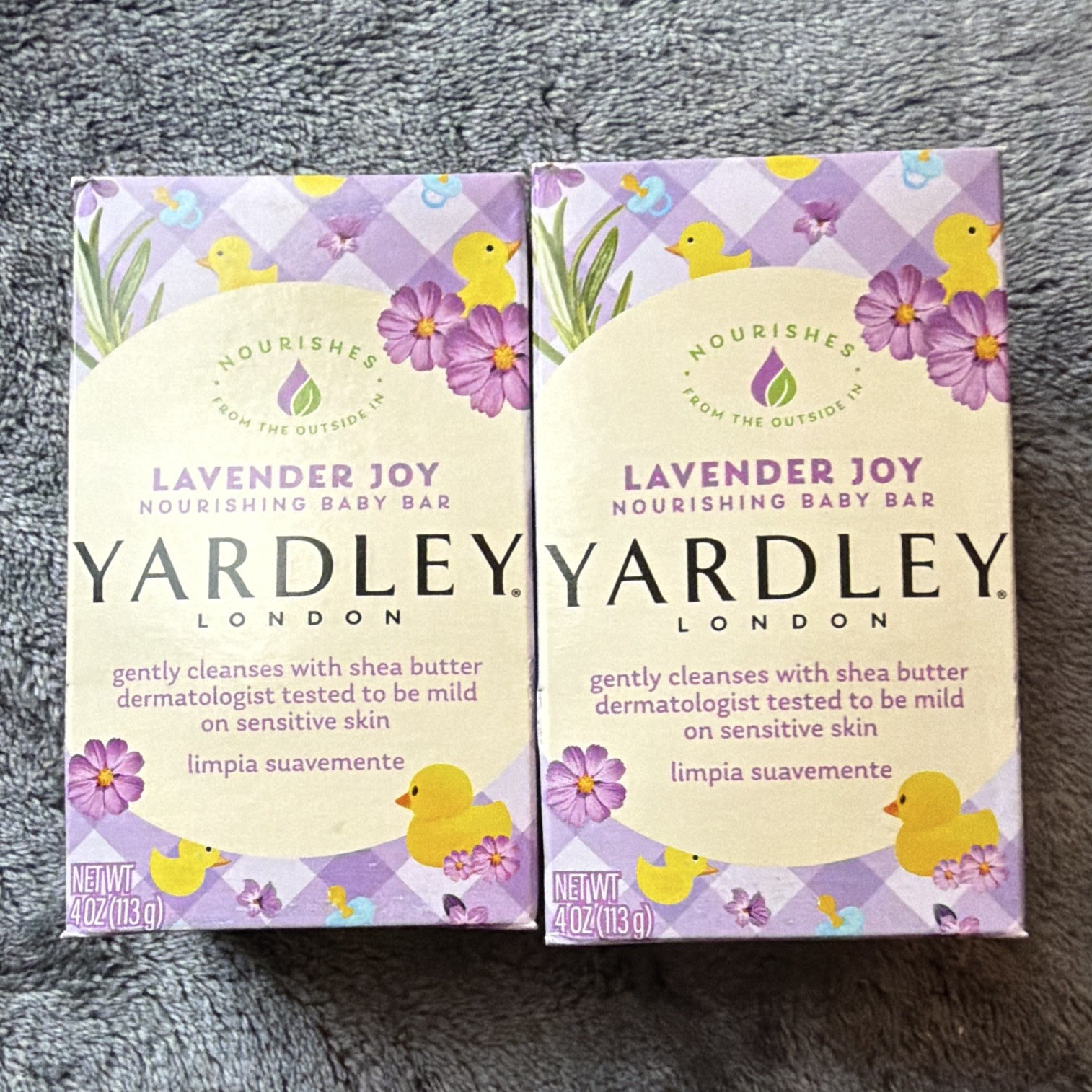 Yardley London Lavender Joy Nourishing Baby Bar Soap Lavender 2-Pack 4 oz