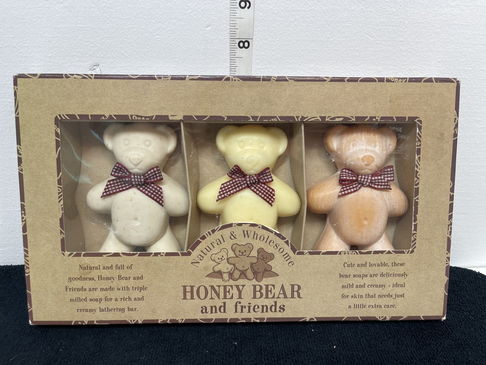 The Scottish Fine Soaps Co. AU LAIT Teddy Bear Bar Soap Box Of 3 🧸 NEW