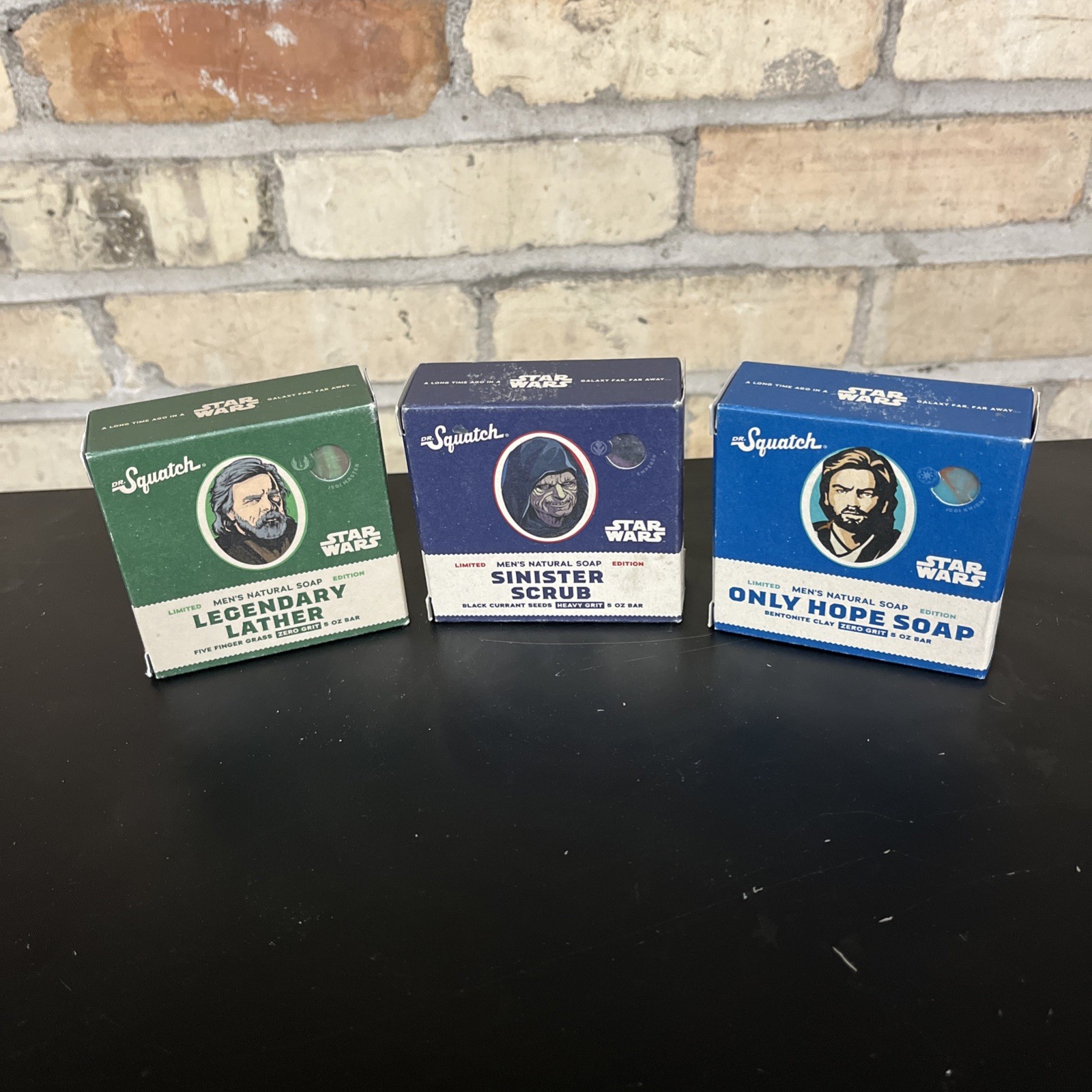 Star Wars! Lot Of 3: Limited Edition Dr Squatch Soap Bars (5 OZ Per Bar) – Read