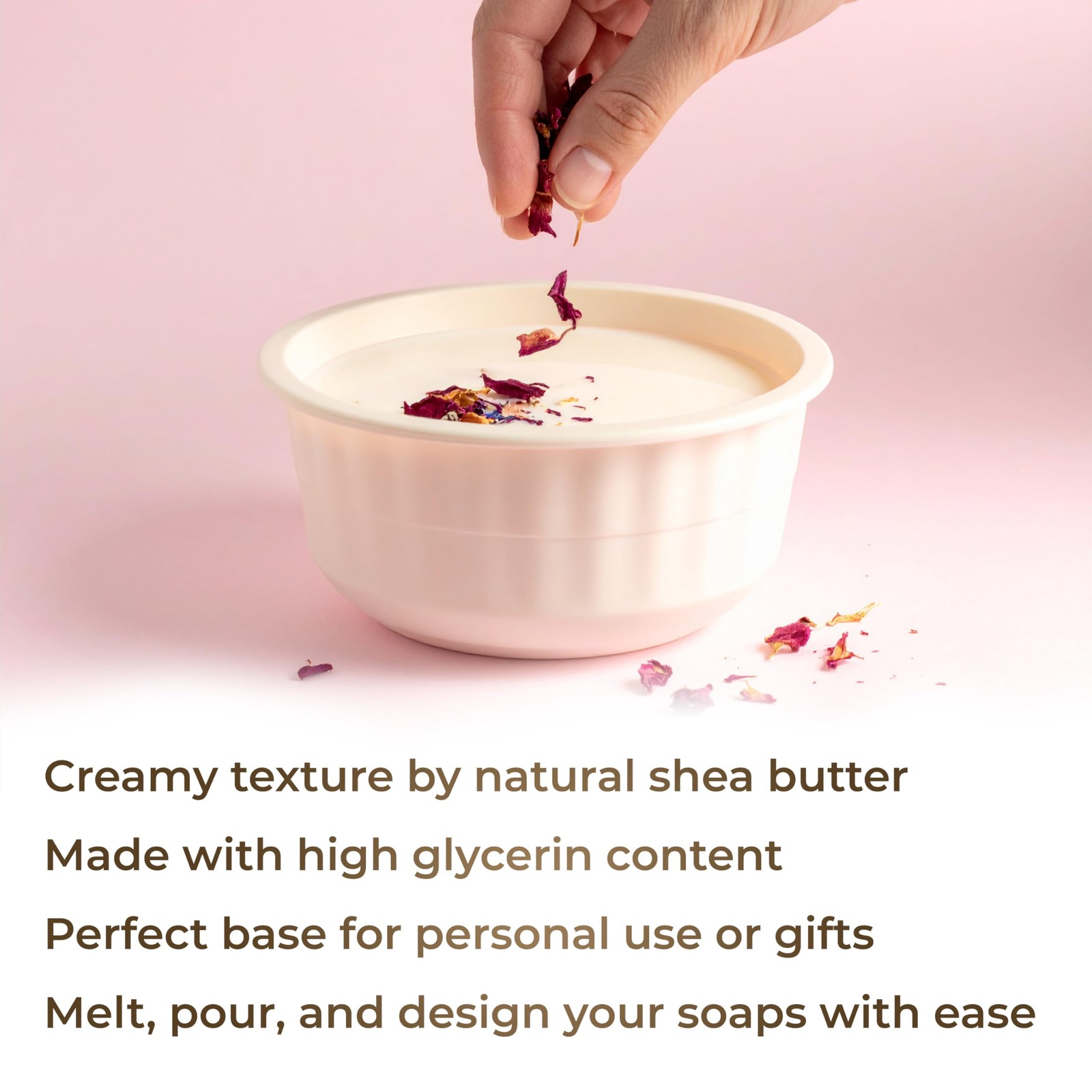 velona 5 LB – Shea Butter – Melt and Pour Soap 80 Ounce (Pack of 1), White