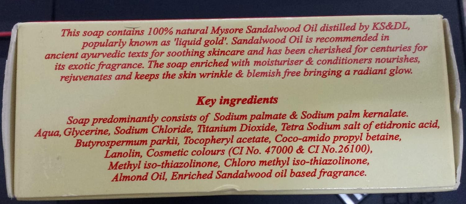 Gold Soap, 125 Grams per Unit (Pack of 4) – Purest Sandalwood Soap – Grade 1 Soa