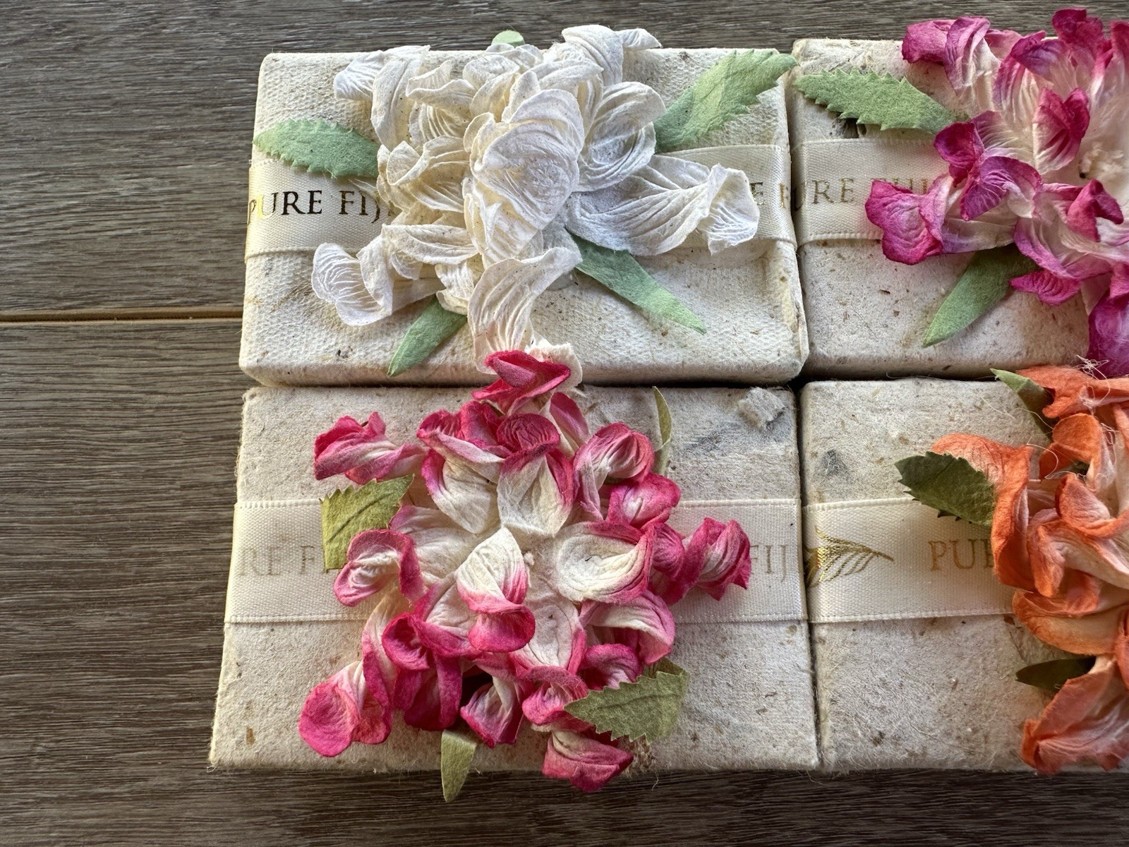 Pure Fiji Natural Coconut Bar Soap 3.5oz Set Of 4 – Mango, Moringa, Guava