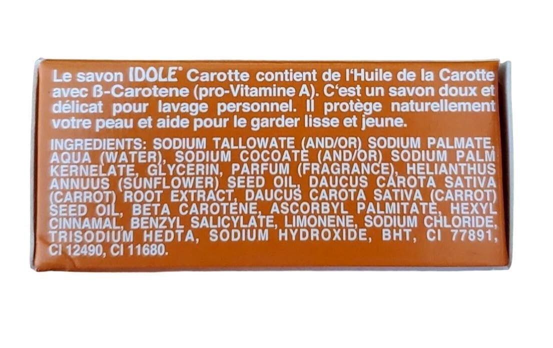 Gentle Carrot Soap 100g for All Skin Types Helps Maintain Youthful Glow