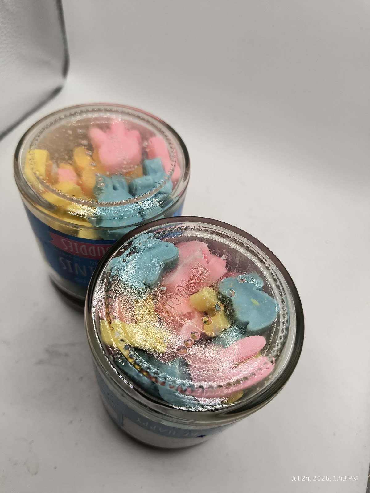 Lot Of 2 Happy Hippo Soap Minis Bunny Buddies Jar Mini Savon Scented Vegan New