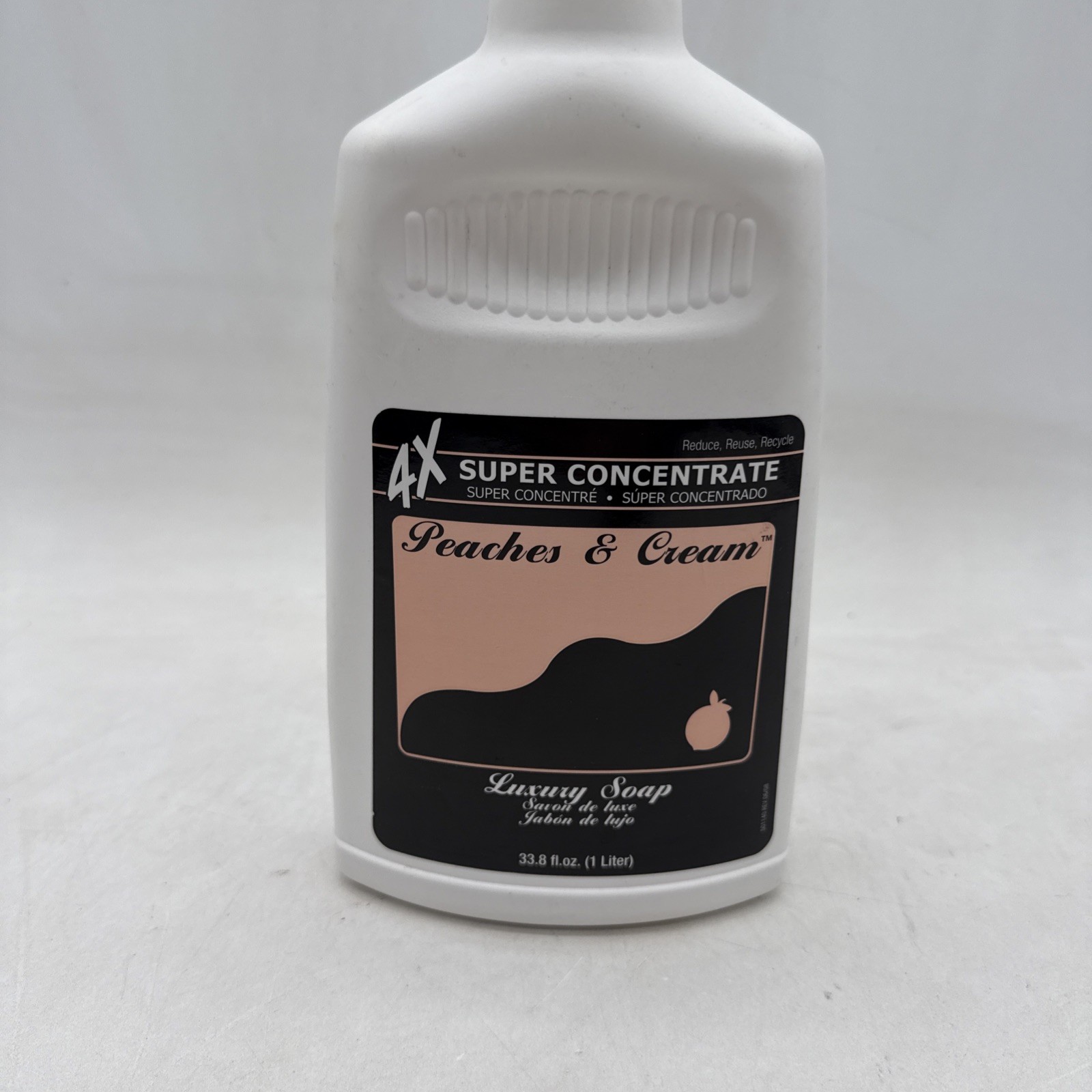 Peaches & Cream 4x Super Concentrate Luxury Soap 1L 33.8 fl oz Sealed