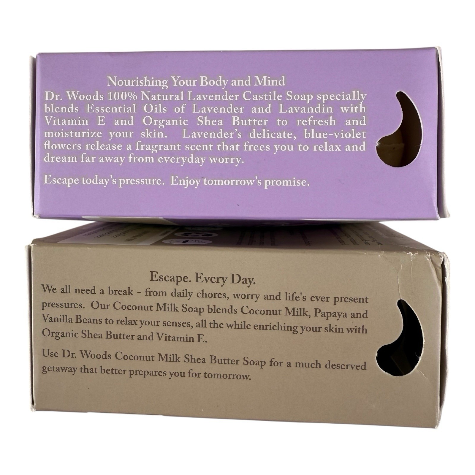 Dr. Wood’S Fair Trade Exfoliating Lavender – Coconut Milk Bar Soap 5.25 oz NEW
