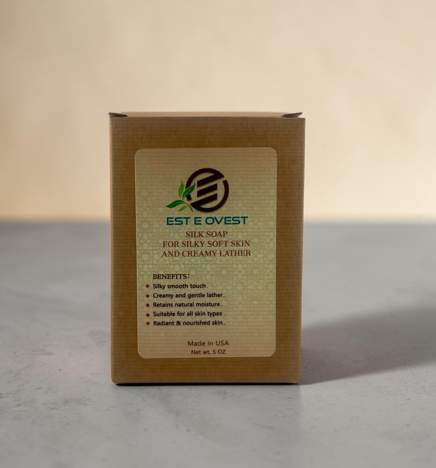 Silk Soap – Natural Luxury Bar with – Soft, Smooth & Gentle Cleanser – 5 oz