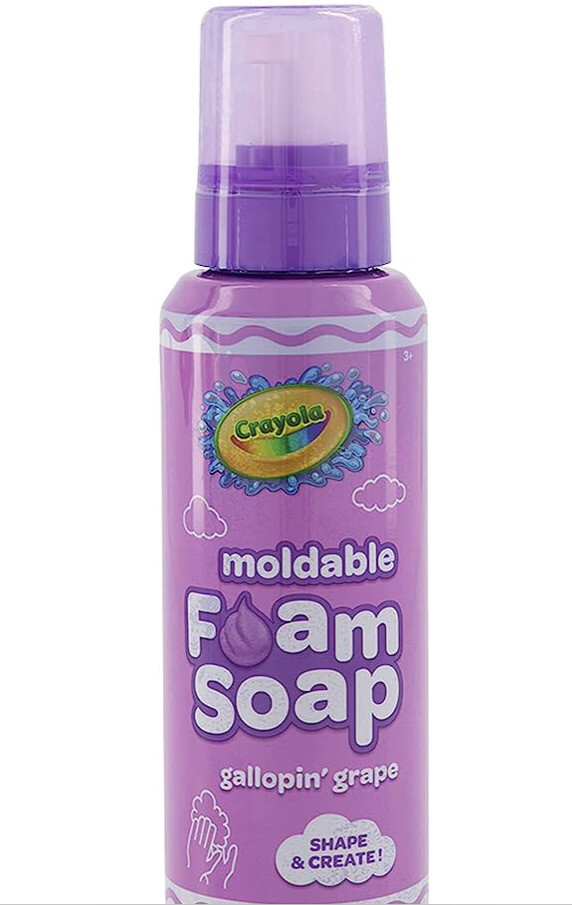 Crayola Shape/Create Gallopin’ Grape Moldable Foam Soap:14oz-Brand New-SHIP24H