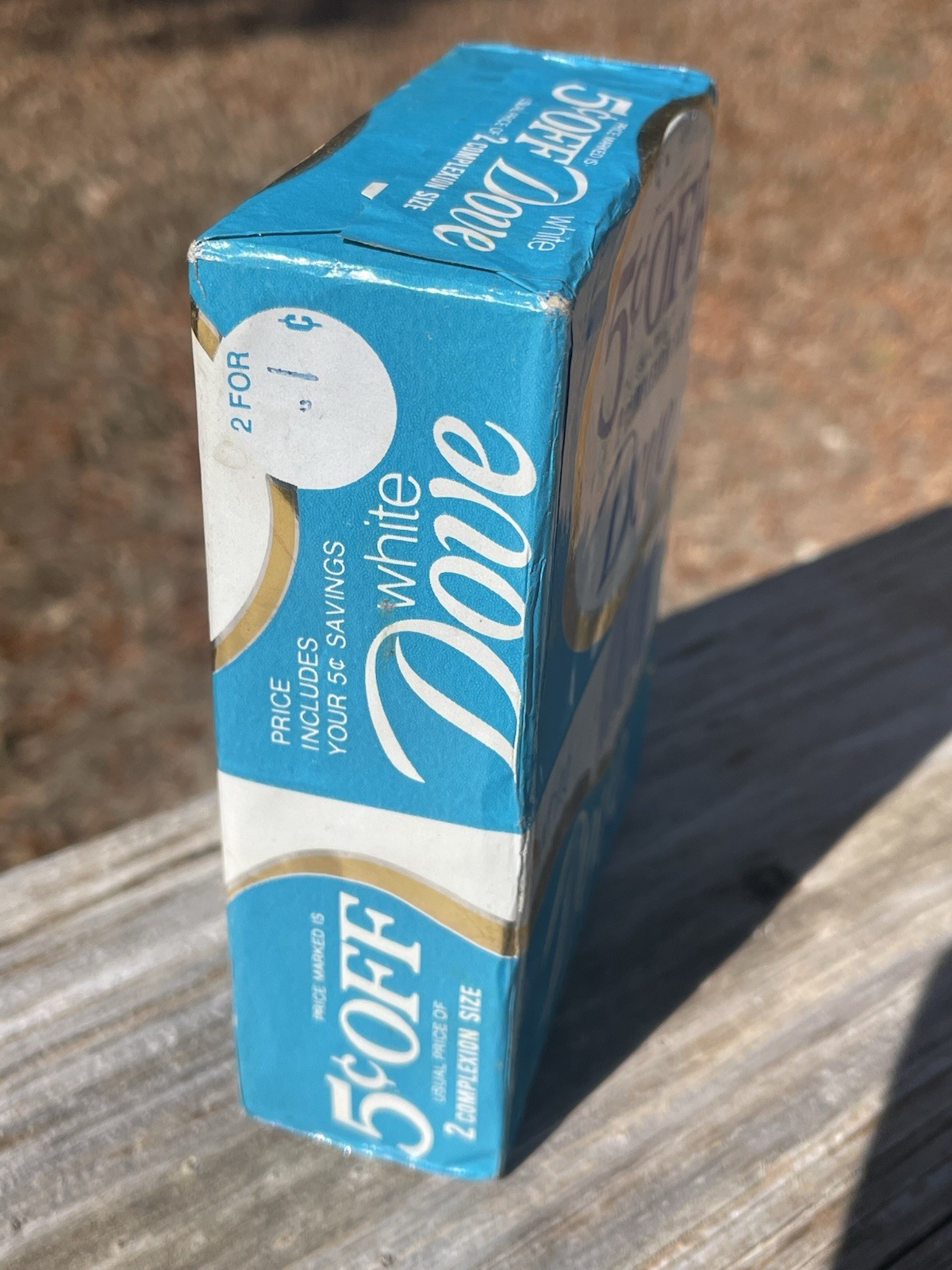 2 Bars Vintage Dove Beauty Soap Bath Bar White 1/4 Moisturizing Cream NOS 7.5oz