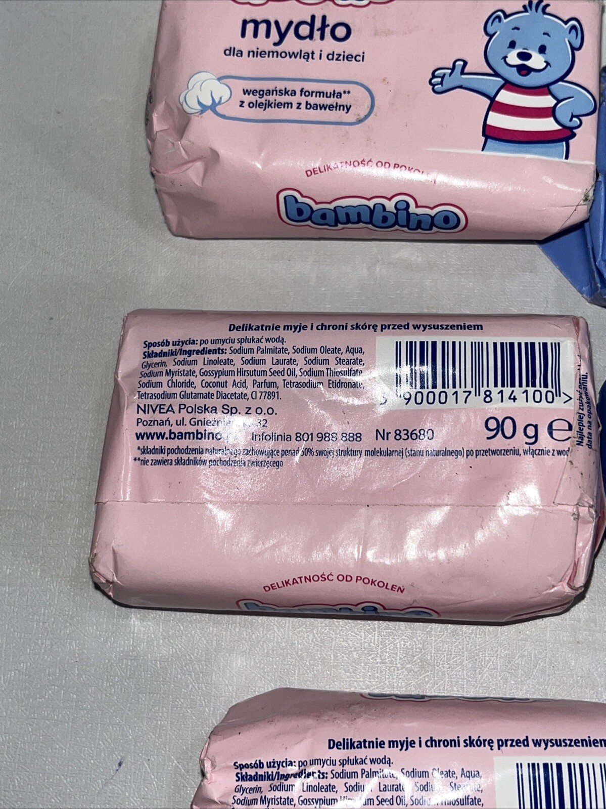 Lot Of 5 Sealed Bambino Baby Soap Bars
