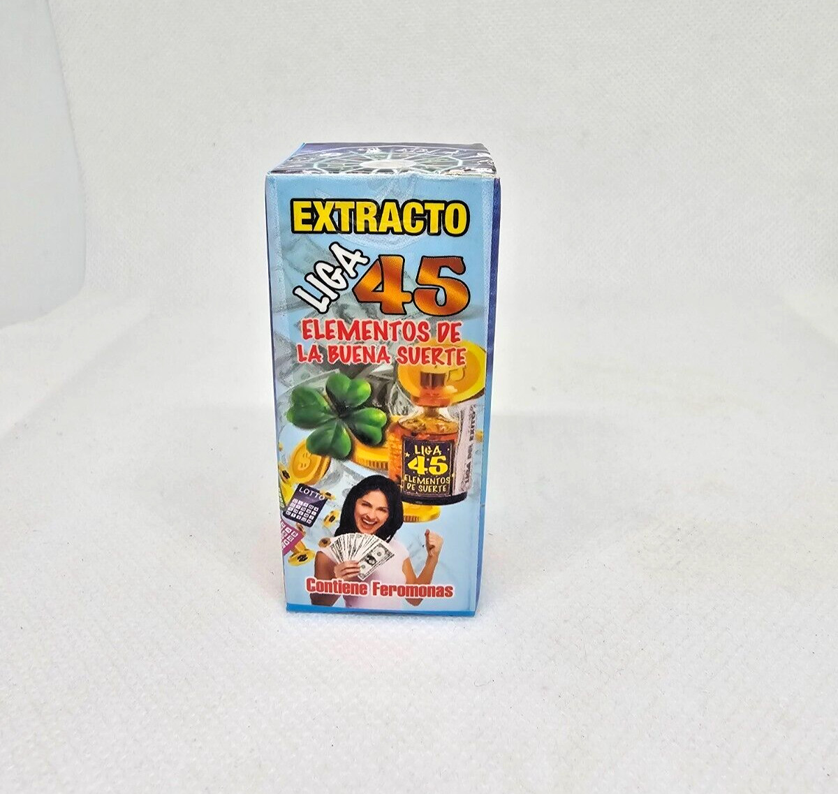 ELEMENTOS DE LA BUENA SUERTE LIGA 45 EXTRACTO ATRAE BUENA SUERTE DINERO AMULETO