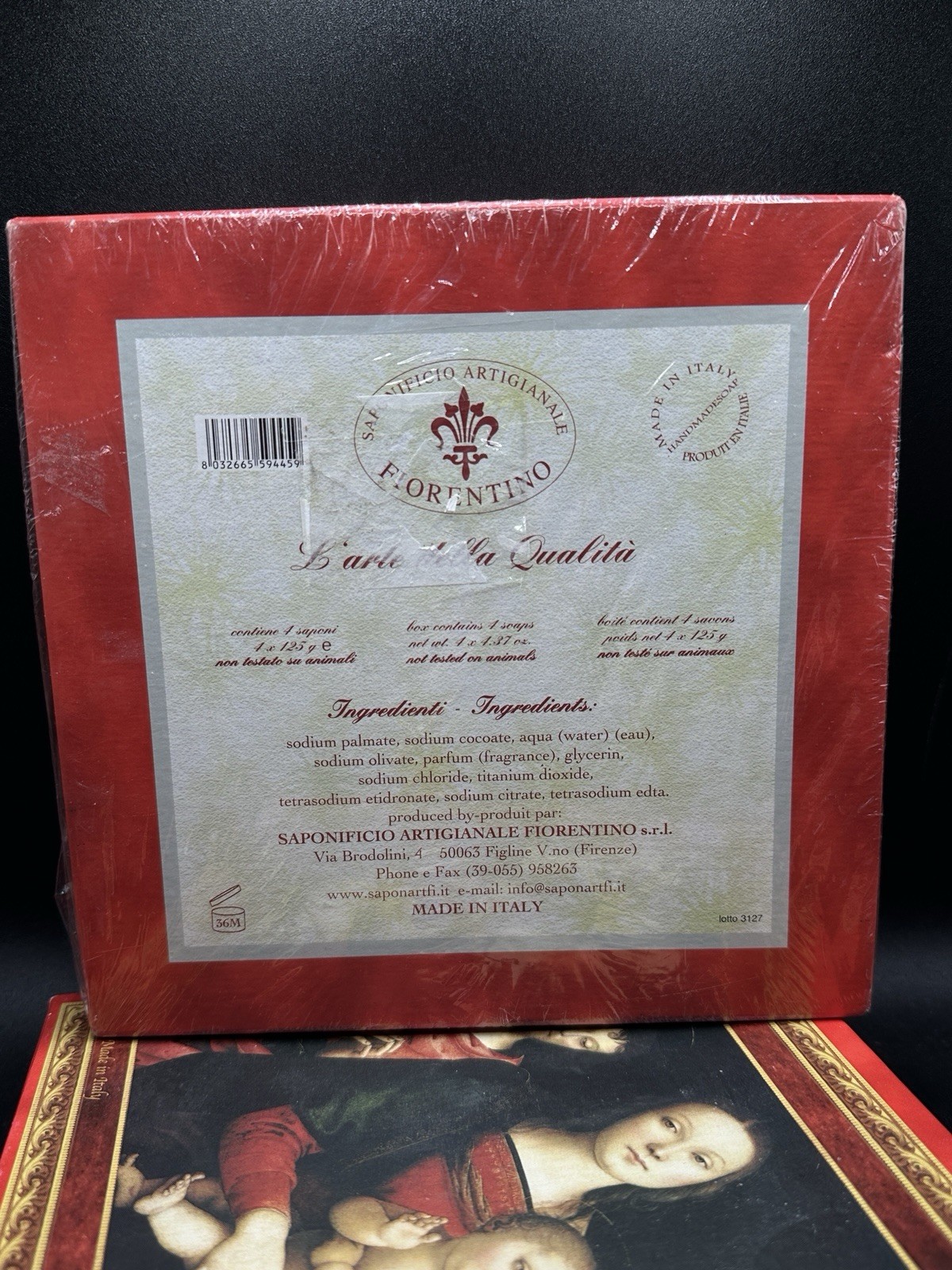 Saponificio Artigianale Fiorentino Angel Cherub Soaps Made in Italy New in Box