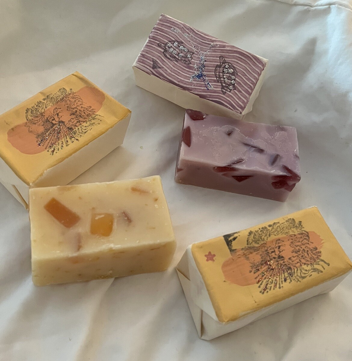 (3)Bars Handmade Natural Soaps -East Hampton Co. NY Lavender, Citrus, Almond Oat