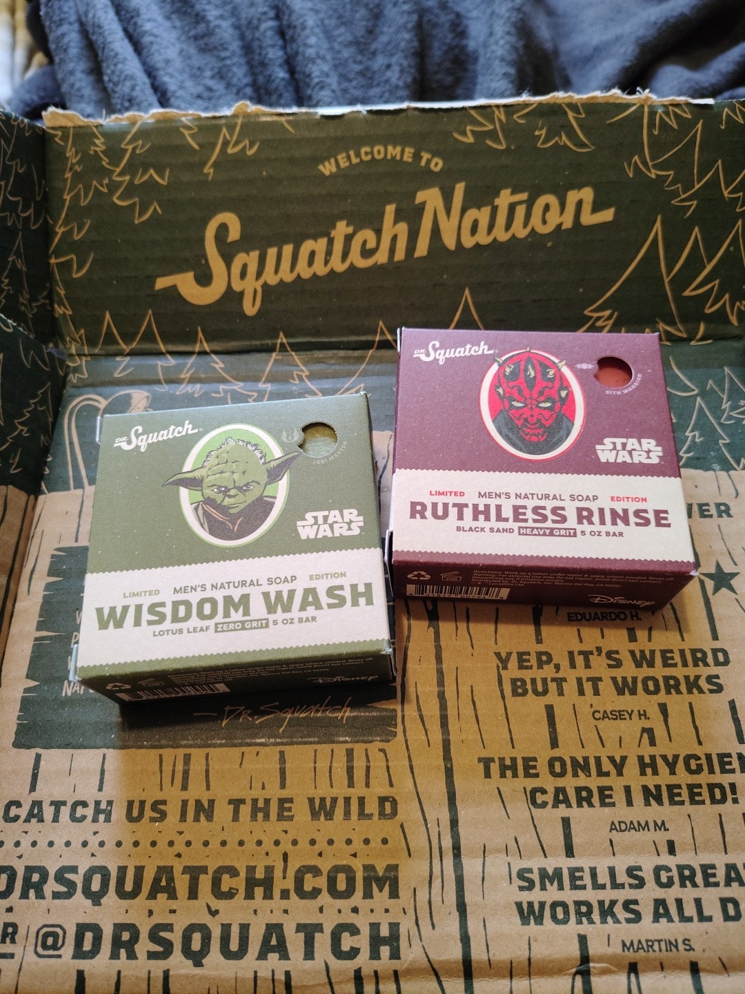 dr squatch star wars collection Wisdom Wash And Ruthless Rinse! Collected W/Love