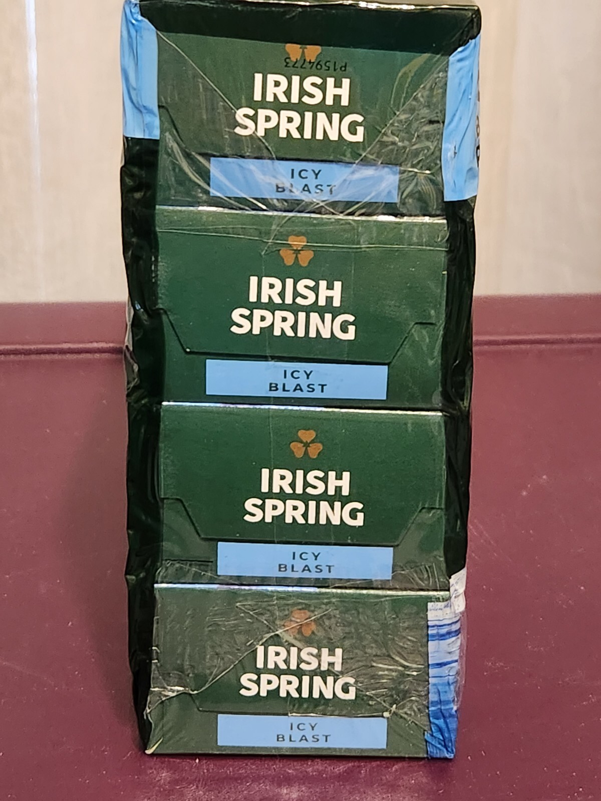 Irish Spring Icy Blast Bar Soap 12hr Protection 3.7 oz 8 Bars Brand New Sealed